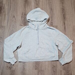 Lululemon Scuba Oversized 1/2 Zip Hoodie *Heathered Core Ultra Light Grey M/L